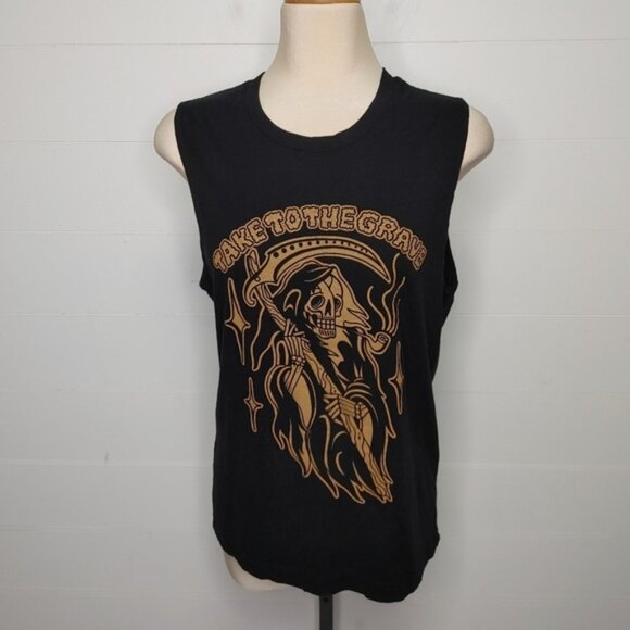 Take to the Grave skull tank size M - Picture 2 of 7